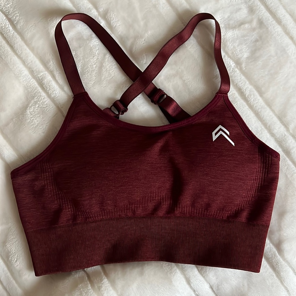 Maroon Oner active sports bra
